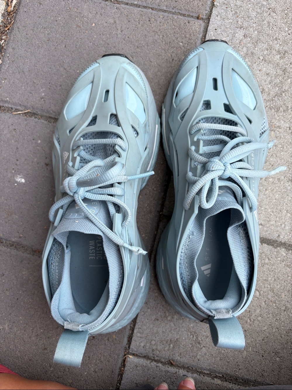 Adidas by Stella McCartney Women's blue gray Solarglide Sneaker Shoes 7 - Picture 7 of 10
